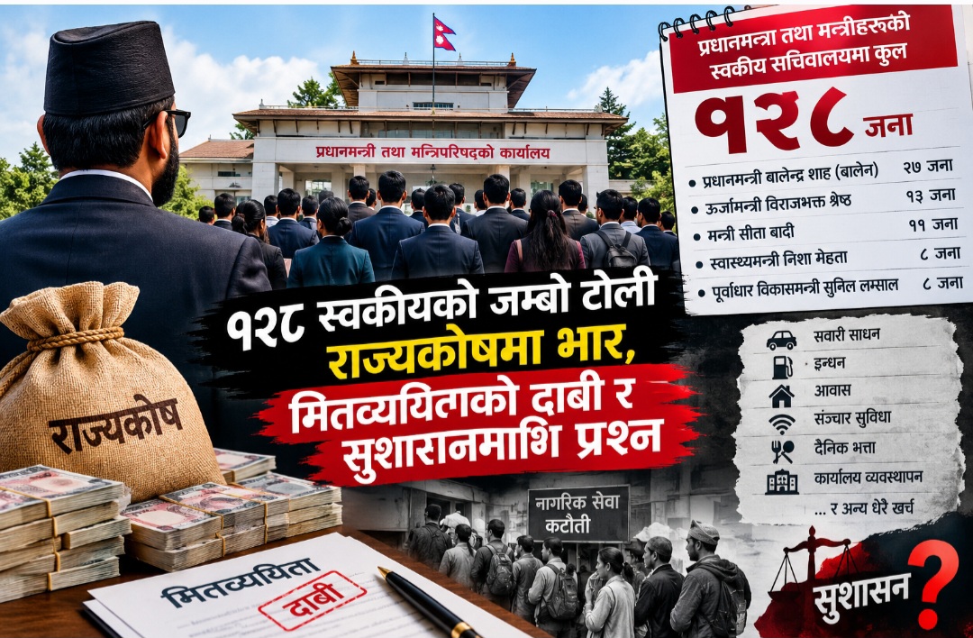 सुशासनको कसीमा स्वकीयको भार: प्रशासनिक मितव्ययितामाथि गम्भीर प्रश्न