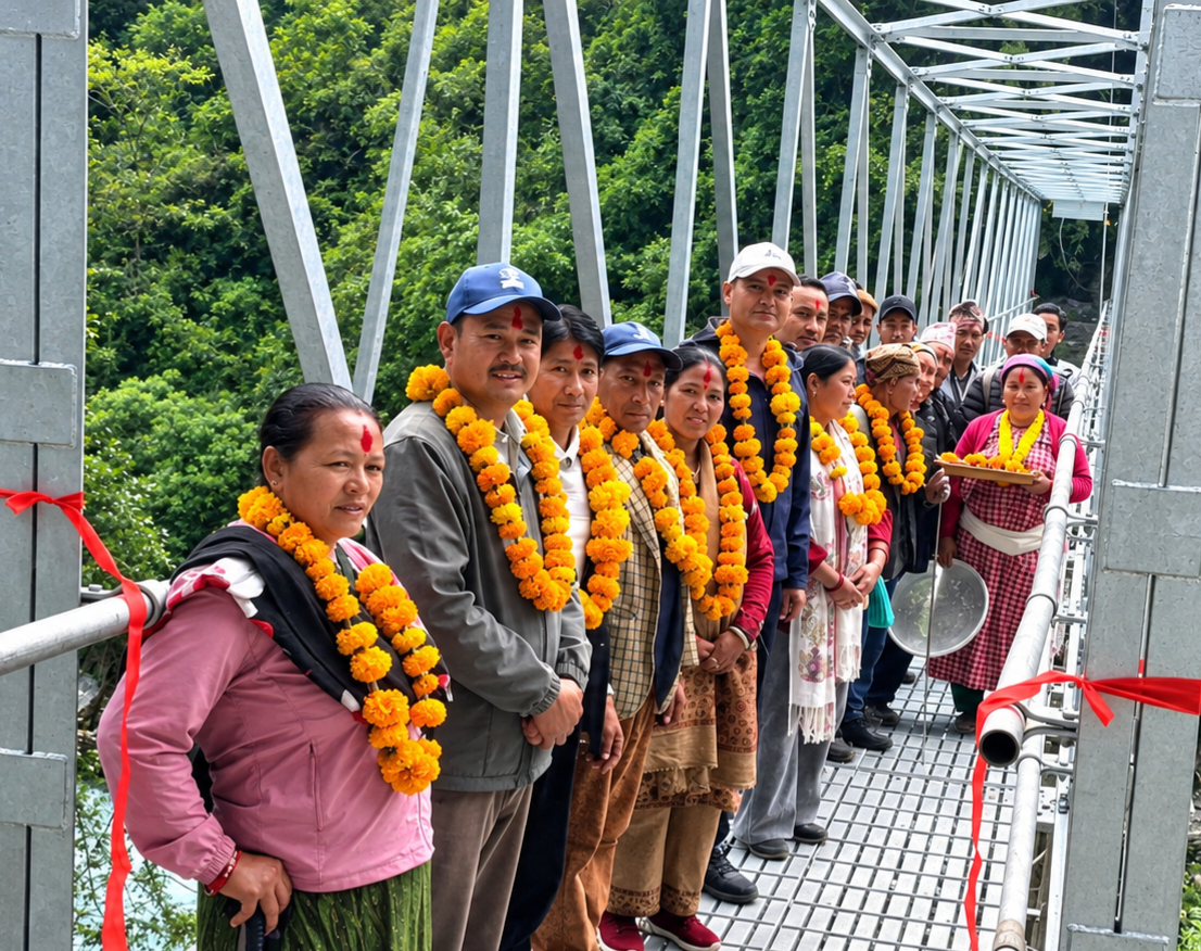 अपिहिमाल बेसक्याम्प जाने पदयात्रीलाई राहत : धनबोरा ट्रस पुल सञ्चालनमा