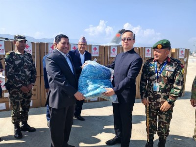 चीनले दियो भूकम्पपीडितका लागि ४० करोड बराबरको राहत सामग्री