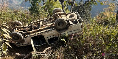 बैतडीको पाटनमा जीप दुर्घटना, चालकसहित ८ जना घाइते