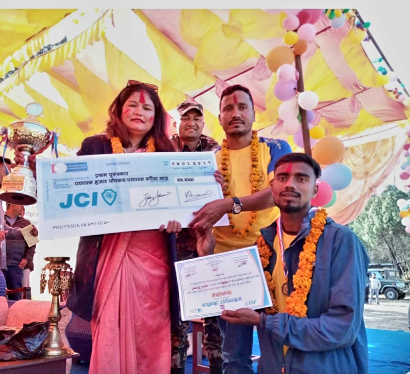 डडेल्धुरा जेसिज कप पुरुष खुल्ला भलिबलको उपाधी जिएसएम विल्डर्सलाई