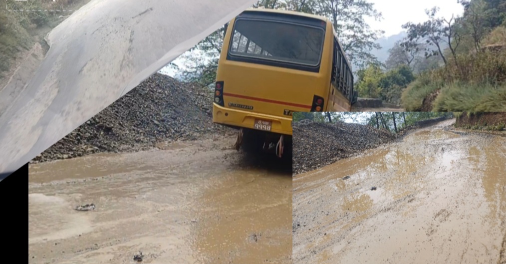 डडेल्धुराको स्याउले-गैरा सडकखण्डको दुरदशाले यात्रुहरुलाई सास्ती